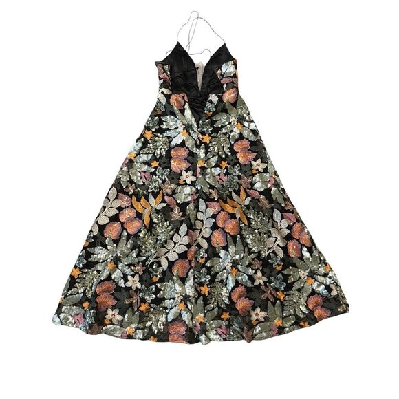 Alamour The Label Odette Gown Dress Floral Embroidered Formal Sequin Small S - Picture 10 of 15